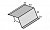 Фартук на излом кровли S11 TEGOLA, Синий RAL 5005, развертка 20 см, длина 4 м