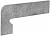 Плинтус для ступеней Exagres Vega 319 Gris, левый 395x175 мм