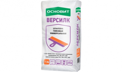 Гипсовая шпаклевка ОСНОВИТ ВЕРСИЛК Т-34, 20 кг