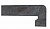 Плинтус для ступеней Exagres Metalica 326 Basalt, правый 395x175 мм