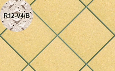 Плитка напольная для промышленных помещений Stroeher Secuton ТS30 gelb (R12-V4/B), 196*196*10 мм