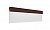 Финишная планка AQUASYSTEM коричневый RAL 8017, 2,0 м