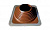 Кровельная проходка прямая №7 Borge коричневая