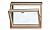 Вертикальное карнизное окно VELUX VFЕ 3073, 1140*950 мм