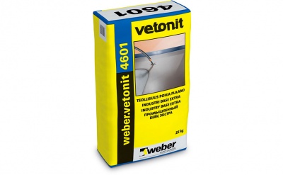 Базовый промышленный наливной пол weber.vetonit 4601 (Industry Base Extra) , 25 кг