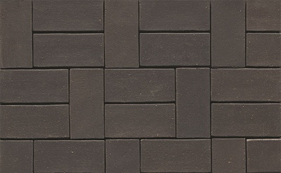 Тротуарная клинкерная брусчатка Muhr №05 Eisenschmelz Schwarzbraun, 240*118*71 мм