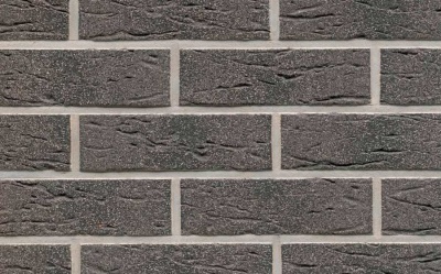 Фасадная плитка ручной формовки Feldhaus Klinker R735 Classic antharcit mana, 240*71*14 мм