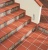 Клинкерная угловая ступень флорентинер Stroeher Keraplatte Terra 215 patrizierrot, 240х115х52х10 мм