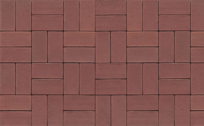 Тротуарная клинкерная брусчатка Muhr №03 Naturrot, 200*100*65 мм