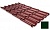Металлочерепица Ruukki Elite, цвет RR11 темно-зеленый