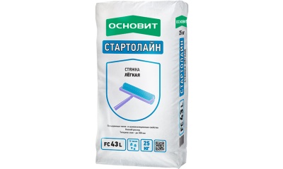 Стяжка ОСНОВИТ СТАРТОЛАЙН FC43 L (ранее серия ИННОЛАЙН Т-43), 25 кг