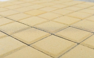 Плитка тротуарная BRAER Лувр песочный, 200*200*60 мм