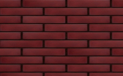 Клинкерная фасадная плитка KING KLINKER Dream House Piccolo Кармазиновый остров (07), 250*30*10 мм