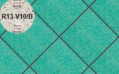 Плитка напольная для промышленных помещений Stroeher Secuton ТS50 mint (R13-V10/B), 196*196*10 мм