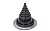 Резиновый уплотнитель VILPE ROOFSEAL - 5/8 черный, 180-330 мм, комплект
