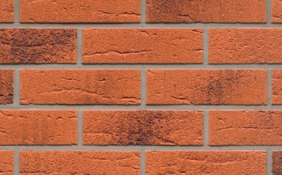Клинкерная фасадная плитка Feldhaus Klinker R228 Classic terracotta rustico carbo, 240*71*9  мм
