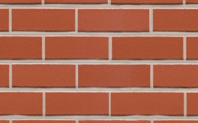 Клинкерная фасадная плитка Feldhaus Klinker R400 Classic carmesi liso, 240*52*9 мм