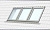 Комплект из 3-х окладов (бок о бок) для плоской кровли VELUX ESK 0031, 780*1400 мм