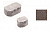 Плитка тротуарная ВЫБОР Арена 1АР.6, Гранит коричневый (в комплекте 2 камня)