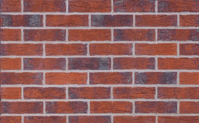 Клинкерная фасадная плитка KING KLINKER Old Castle Red hot (HF33) под старину WDF, 215*65*14 мм