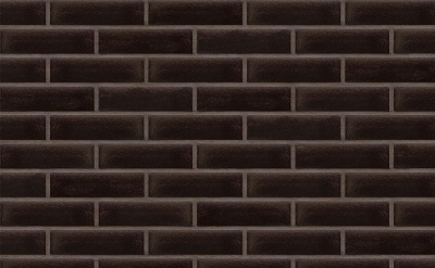 Клинкерная фасадная плитка KING KLINKER Free Art ониксовый черный (17), 240*71*10 мм