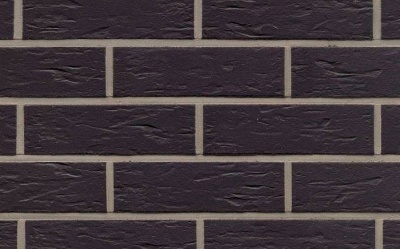 Фасадная плитка ручной формовки Feldhaus Klinker R740 Classic anthracit senso, 240*71*14 мм