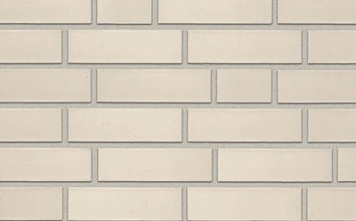 Клинкерная фасадная плитка Roben Oslo Perlweiss гладкая DF14, 240*14*52 мм
