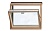 Вертикальное карнизное окно VELUX VFЕ 3073, 780*600 мм